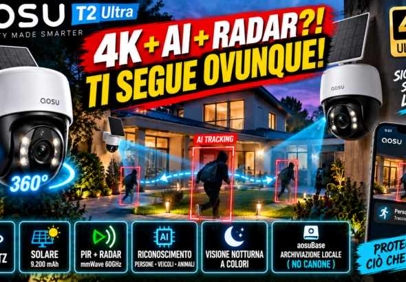 aosu T2 Ultra Kit telecamere di sicurezza 4K